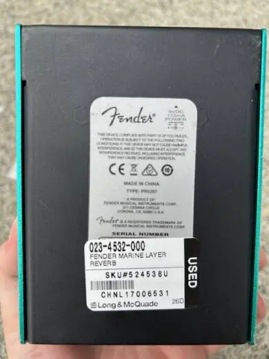 Fender Marine Layer Reverb 2